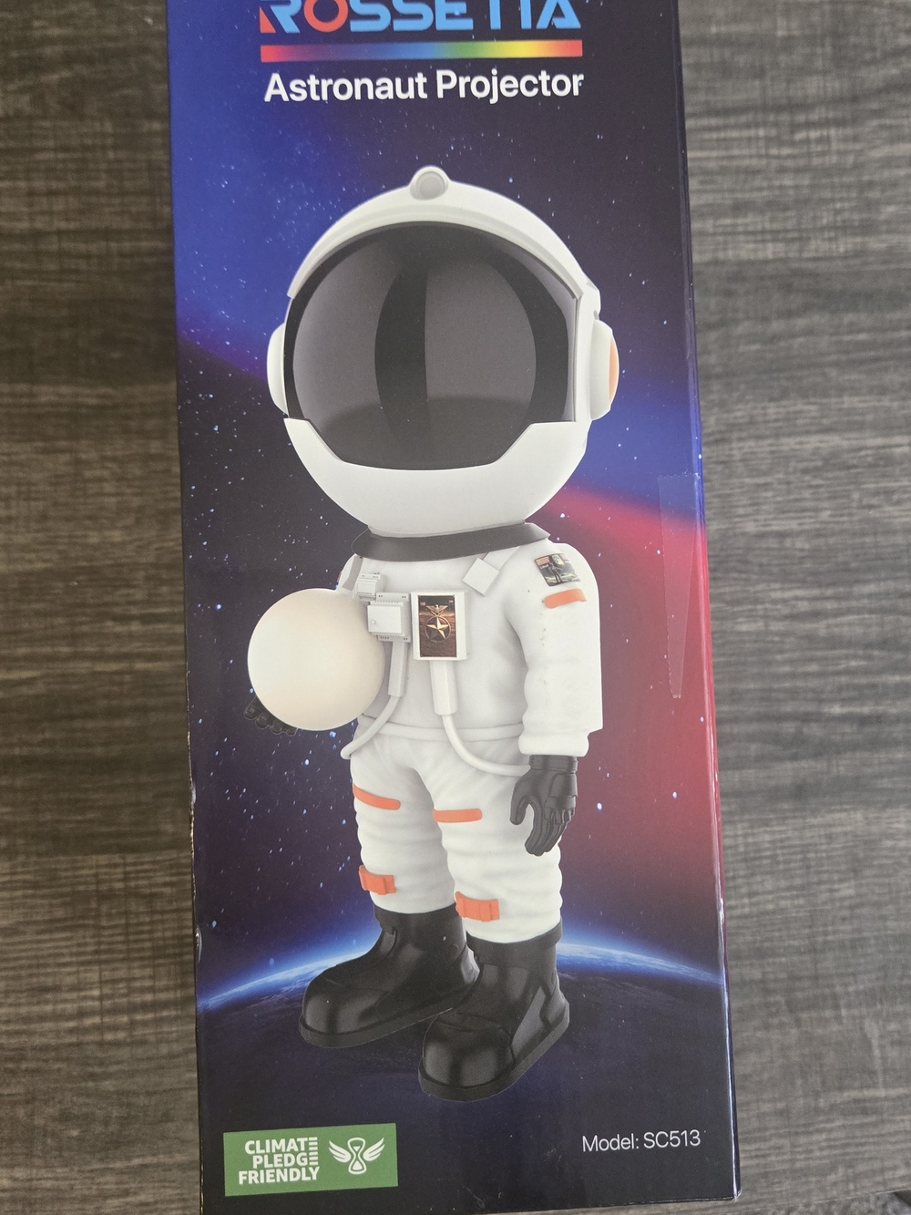 Rossetta Astronaut Galaxy Projector SC513 Star Projector w/ Remote New